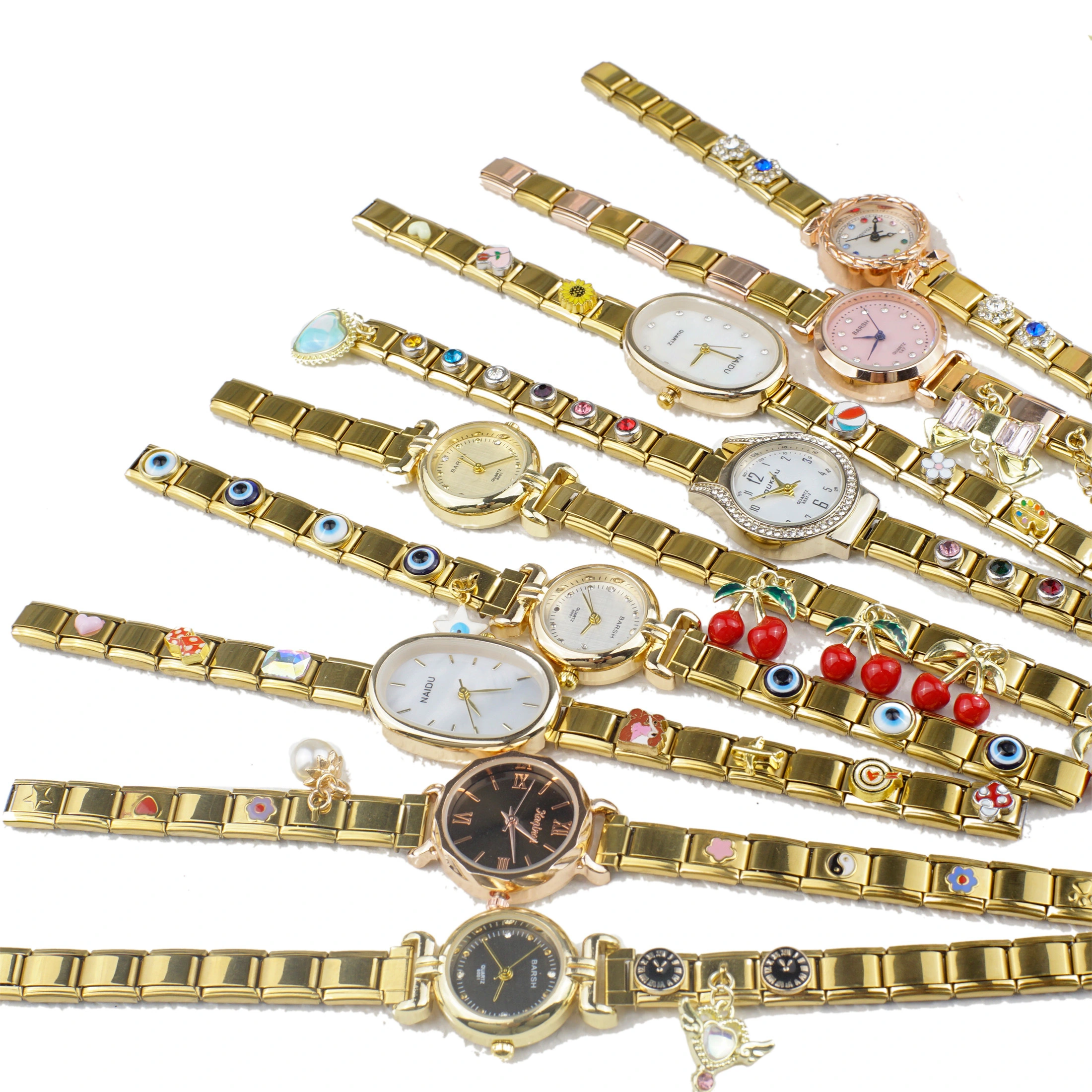 Manufacturer Wholesales Fashionable And Elegant Italian Style Gold Plated Watches With Stainless Steel Buckles For Women 1