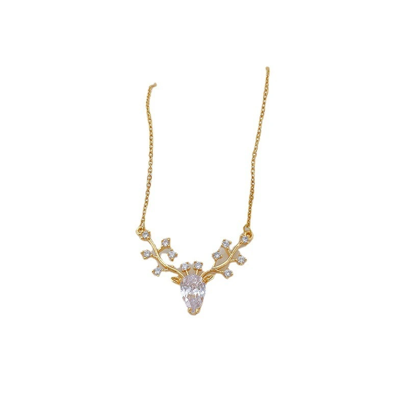 Deer Head Necklace For Women Versatile Unique Design Ins Style1 1
