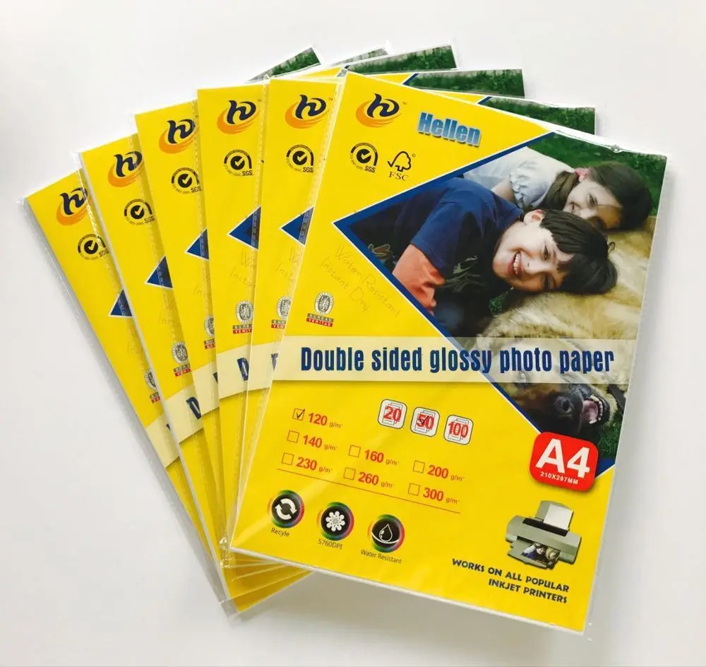 Double Sided High Glossy Photo Paper A4 180gsm - Inkjet Photo Paper 1