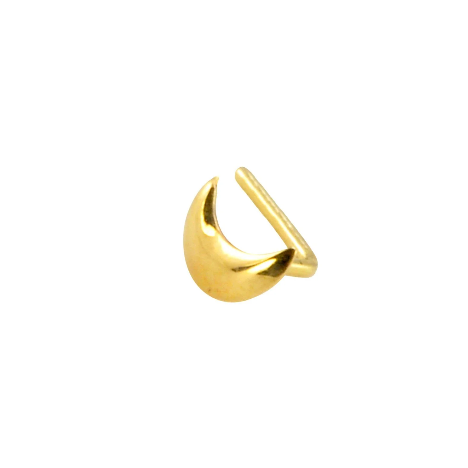 14karat Solid Gold Yellow Gold L Shape Fine Piercing Jewelry 1