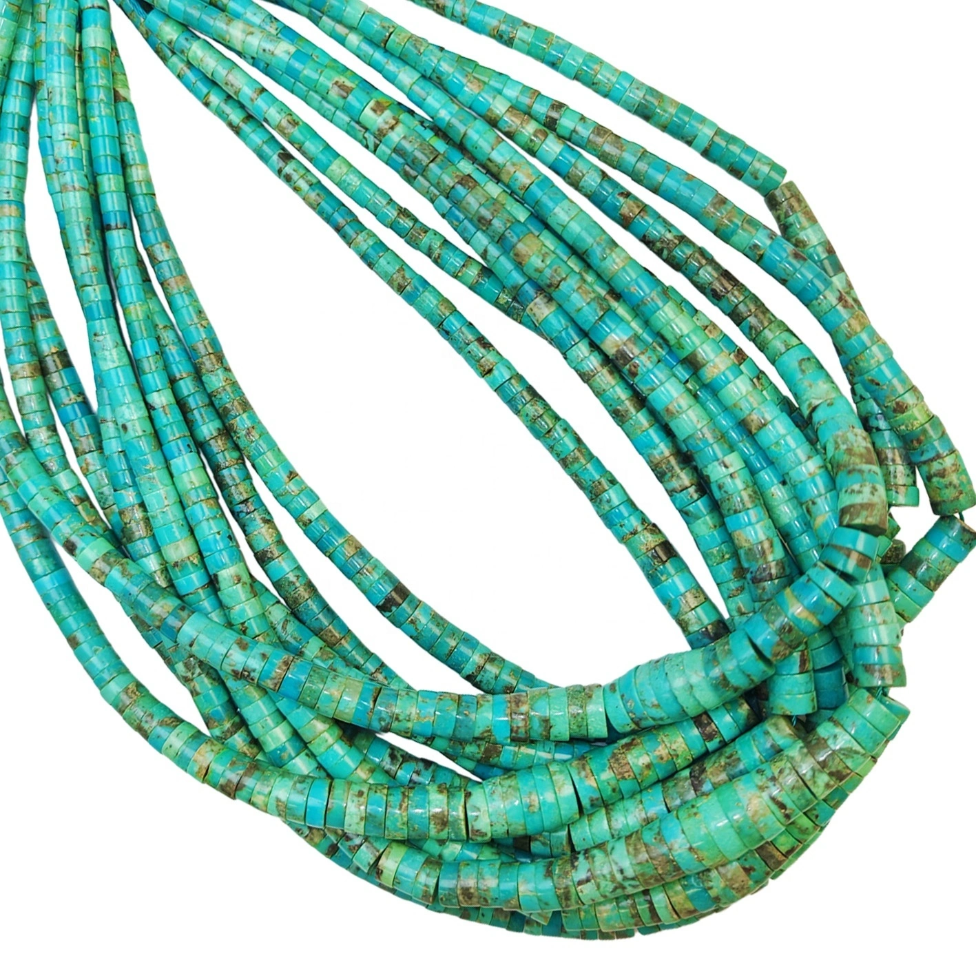 Natural Turquoise Beads Diy Making Different Jewelry Gift As Intense Intention Courtship Choice Enrgy And Green Blue Heishi1 1
