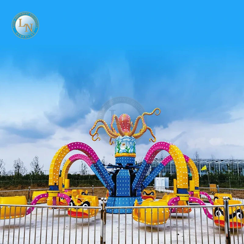 Rotating Octopus Ride - Big Amusement Park Games for Sale 1