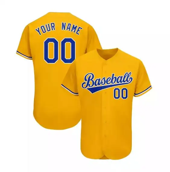 DBlue Éide Dath Bán Nua De Beisbol Léine Baseball Baseball Saincheaptha Dath Geansaí Baseball d'fhir 1