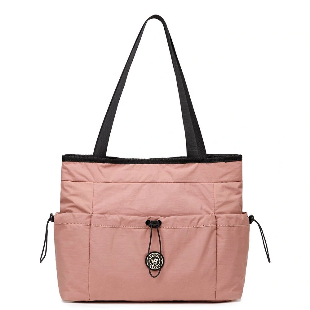 Solid Color Nylon Handbag Multifunctional Shopping Handbag And Environmental Protection Handbag 1
