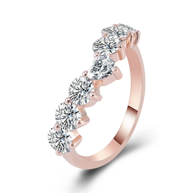 OEM FINE BIELLIR MOIDE JAUNE 18K GOR 1CT ROUND / COLET COUPE COUPE DIAMONT GEM STAILLE MISSANITE RING POUR FEMMES 1
