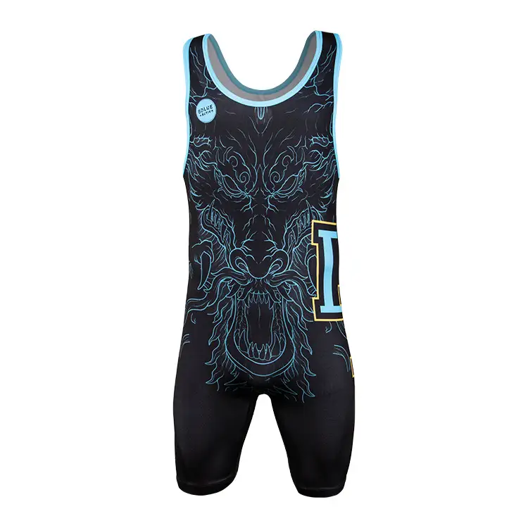 Custaim Gairmiúil Wrestling Wrestling Wrestling Singlets Oibriú Éadaí Oiliúna Éadaí Rúiseach Singlet Do Fhir 1