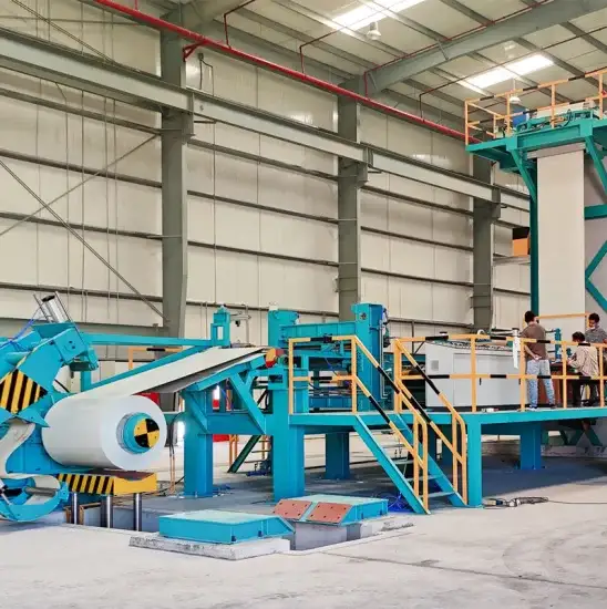 Color Coated Steel Coils Production Line with Printing Pattern Unit Annual Output of 80000 Tons - Color Coating Line and PVDF Coating Production Line 1