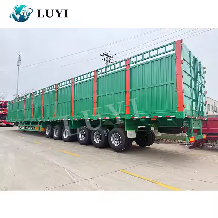 Tipo de 6 ejes Tipo de alta capacidad de carga de carga Semi 7
