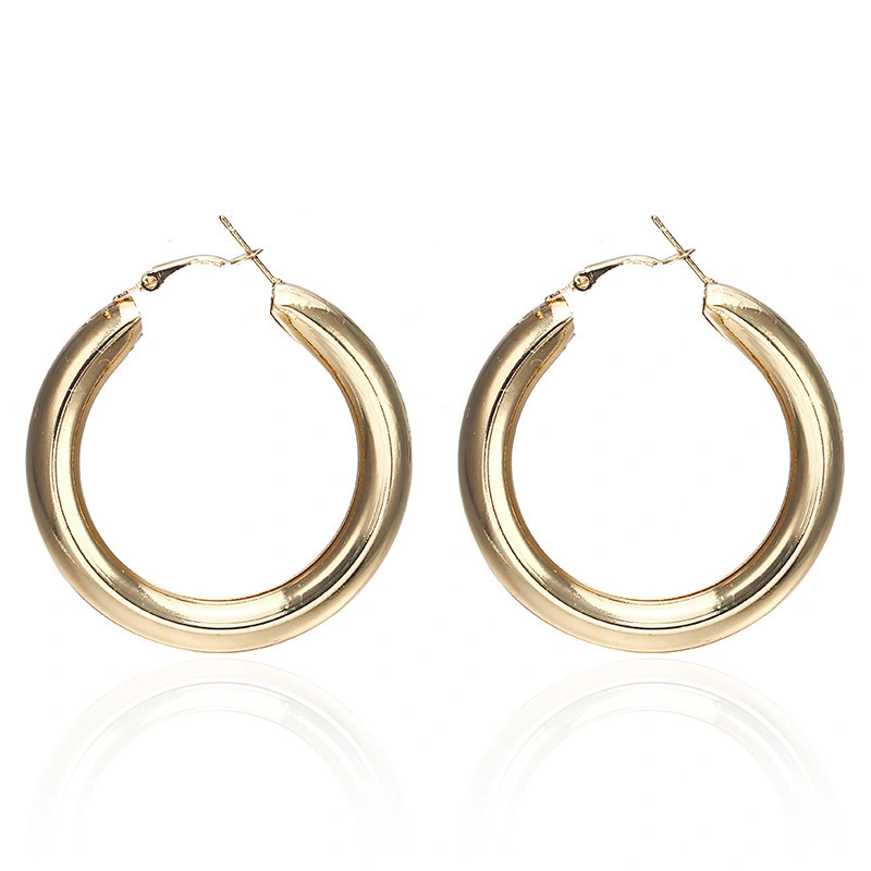 Manufacturer Wholesale Bohemian Style Circle Pendant Earrings Women's Luxury Stainless Steel Fashion Earrings 1