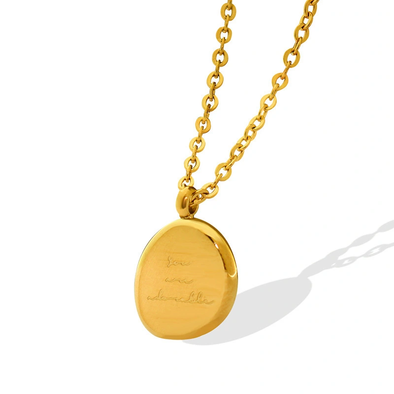 Manufacturer Wholesale Fashion Fashion Titanium Pendant Stainless Steel Collarbone Chain Beautiful Women's Necklace 1