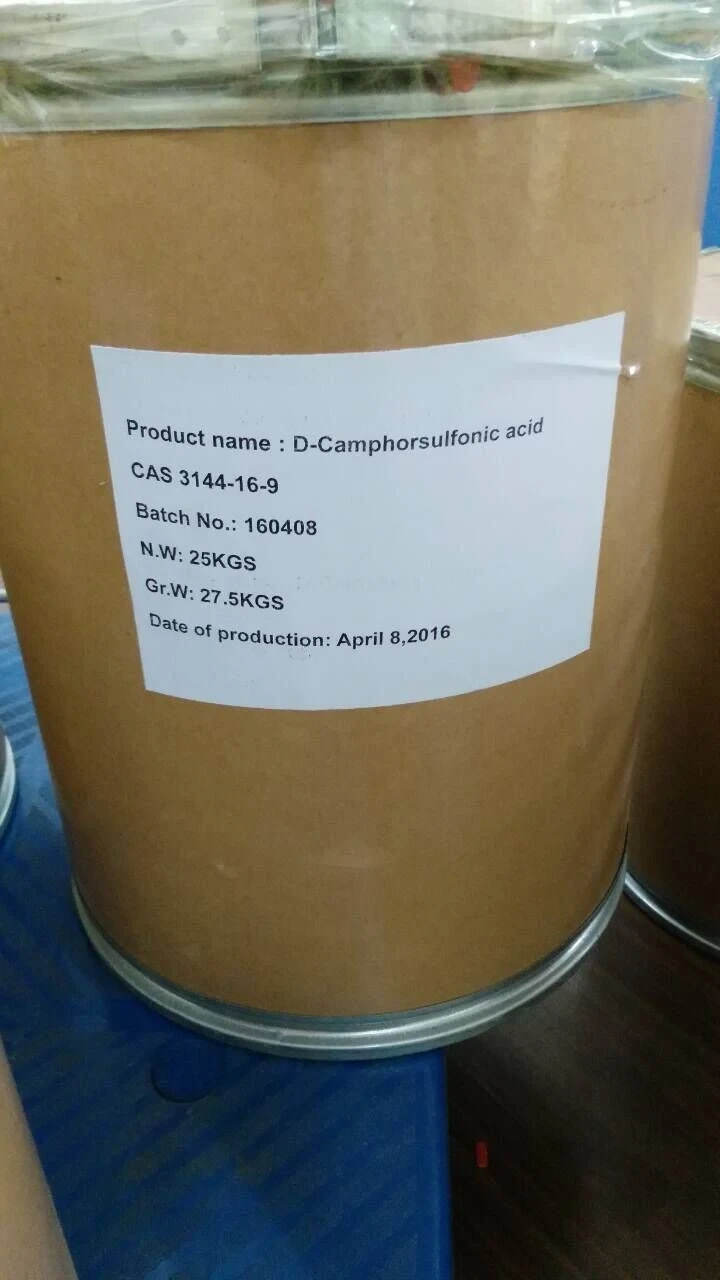 99% D-Camphorsulfonic Acid CAS 3144-16-9 D (+) -10-Camphorsulfonic Acid - D-Camphorsulfonic Acid and 3144-16-9 1