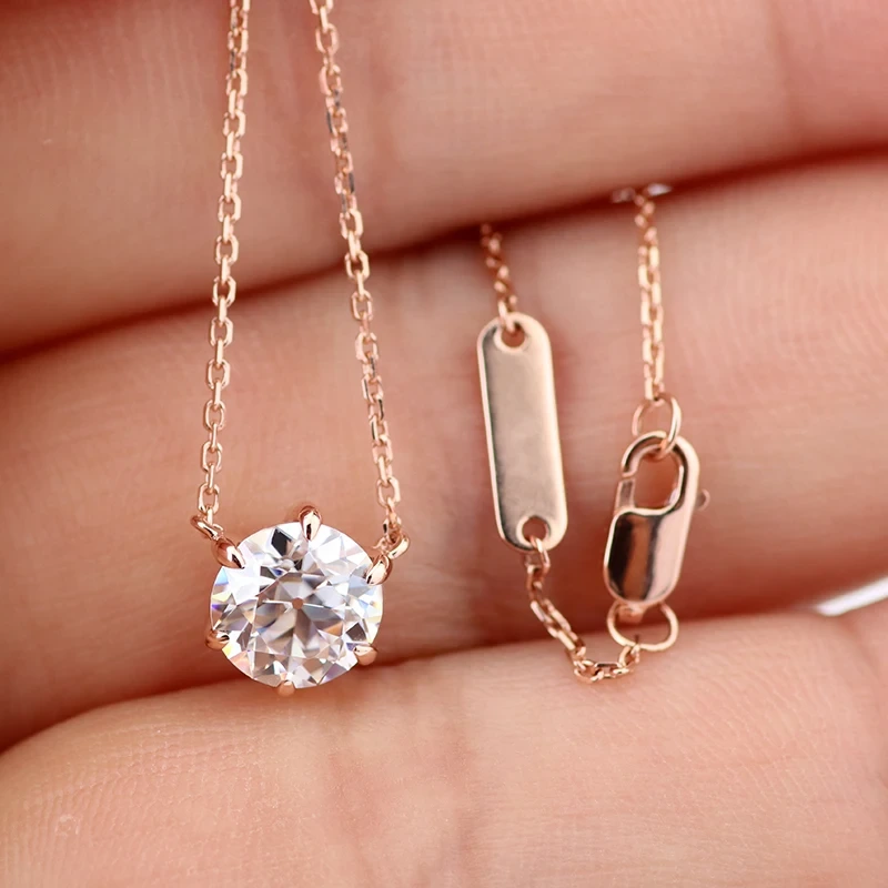 Collier pendentif Solitaire Girl Fashion 1