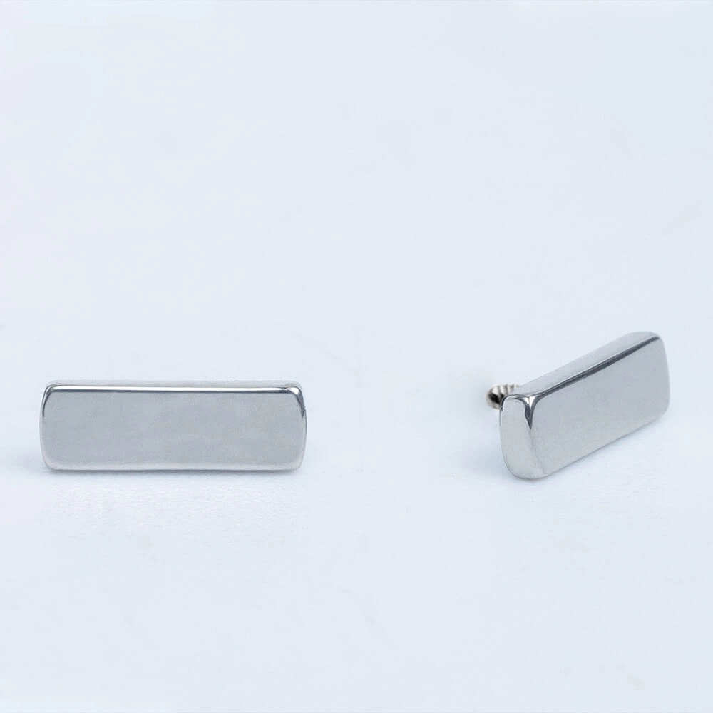 Eternal Metal 0.9mm Thread Pattern Internally Threaded Straight Bar Astm F136 Titanium Dermal Anchor Piercing Jewelry Tops 1