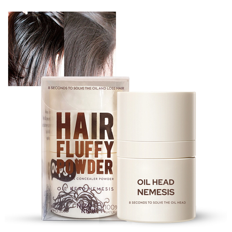 Label Pribadi 2-in-1 Bubuk Tekstur Rambut Untuk Kontrol Minyak, Volume & Cover Up Root 1