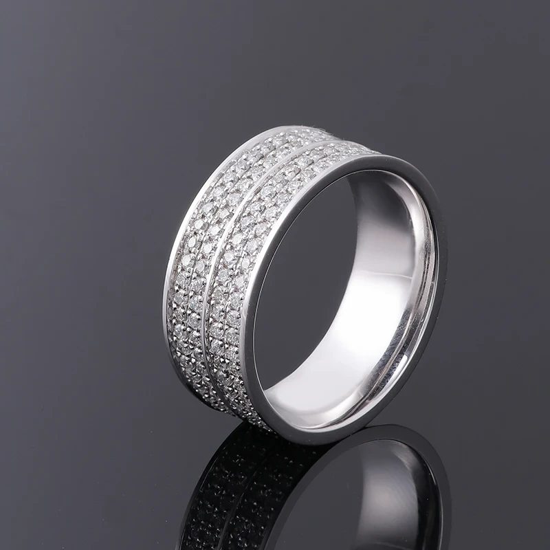 Luxury Fine Jewelry Rings Lab Grown Diamond Rings 14k White Gold Wedding Engagement For Women Men Girls 1