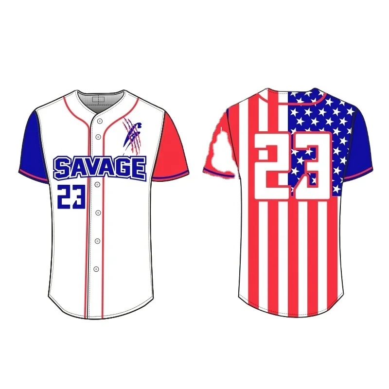 Custom Baseball Jersey, sublimatione, acumine, occupari promptum erit 1