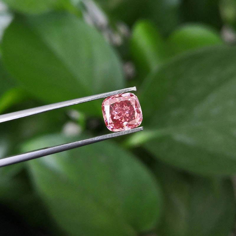 Provence Jewelry Loose Lab Pink Diamond Cushion Cut 1.26ct Hpht Diamond Wholesale 1