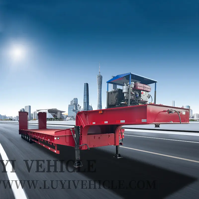 2025 New 6-axle 80-ton And 100-ton Low flatbed semi-trailer 1