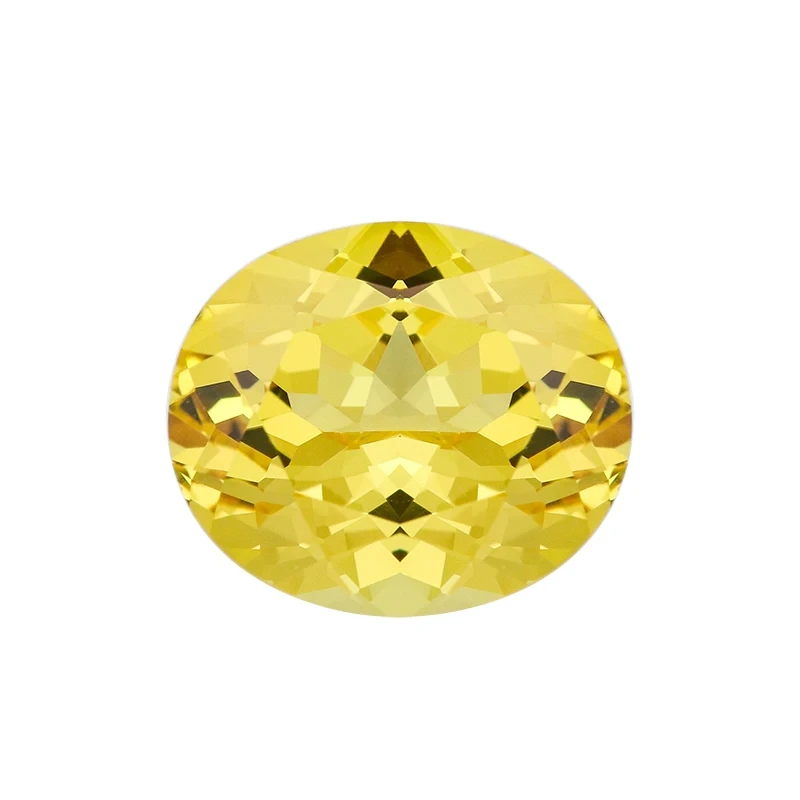 Lab Grown Diamonds Yellow Color Oval Cut Beautiful Loose Stone Luxury Custom Jewelry Gemstones Synthetic Stone Gems Diamonds 1