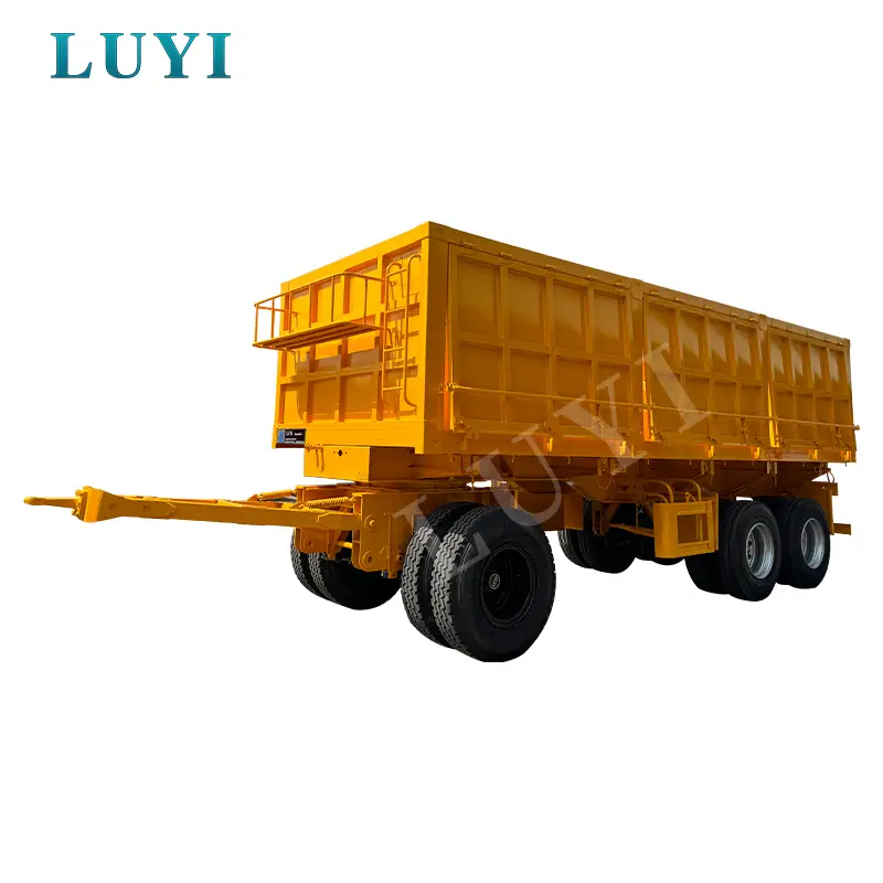 3 Axle Cargo Full Trailers Drawbar Trailer | LUYI 1