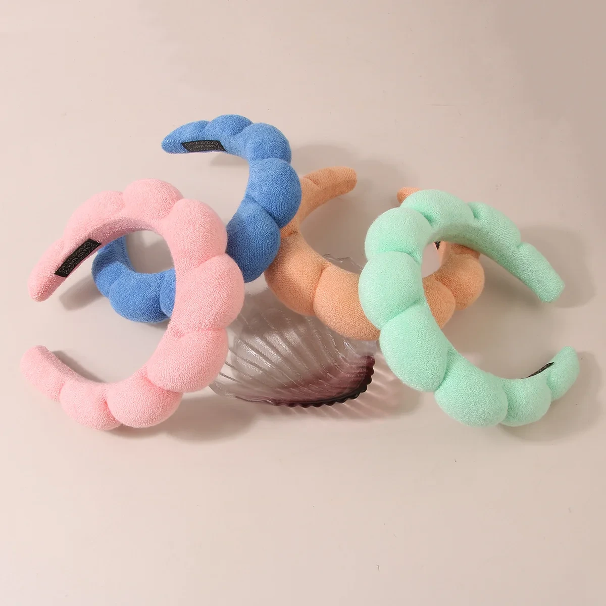 Dowell Fashion Style Tali Rambut Sponge Puffy Twist Spy Colorful Hair Band 1