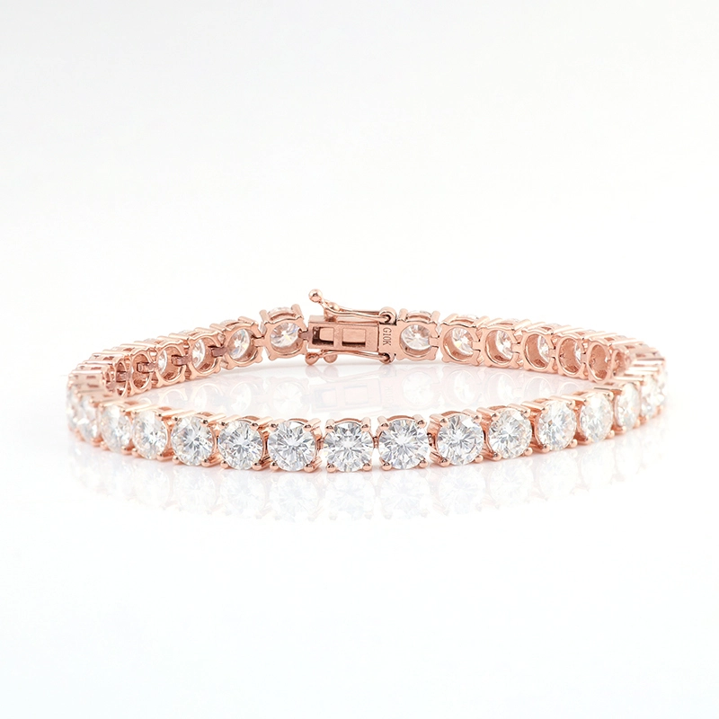 Fabrikpreis in voller Größe Roségold Moissanit Tennis Pass Diamond Tester Tenniskette 925 Sterling Silber Luxus Frauen Armband 1