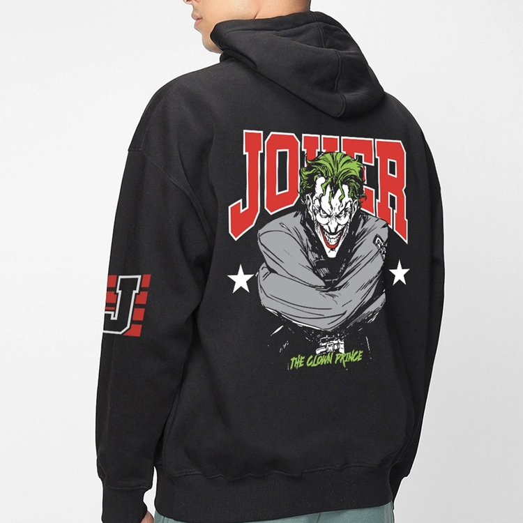 High Quality Heavyweight 100% Cotton Pullover Design Cropped Boxy Print Men's Hoodie 1