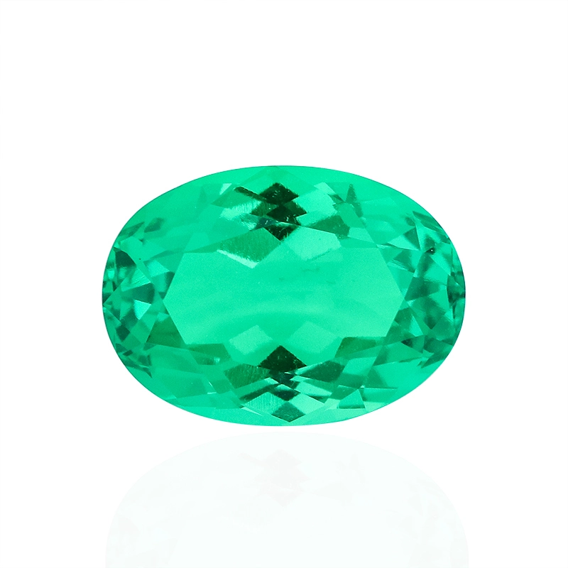 Oval Cut Lab Grown Emerald 5.95 Carat Loose Gemstone Vvs High Quality For Making Jewelry Buy Gemstones Online 1