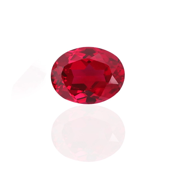 Wholesale Price High Quality Lab Ruby Provence Gems Lab Gemstones Red Diamond Oval Cut Ruby 1