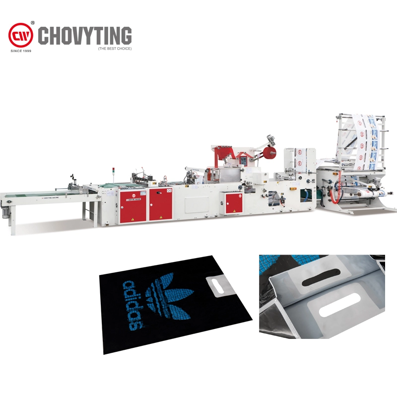 800NJT Fully Auto High Speed Inside Glue Patch Handle Bag Maker 1