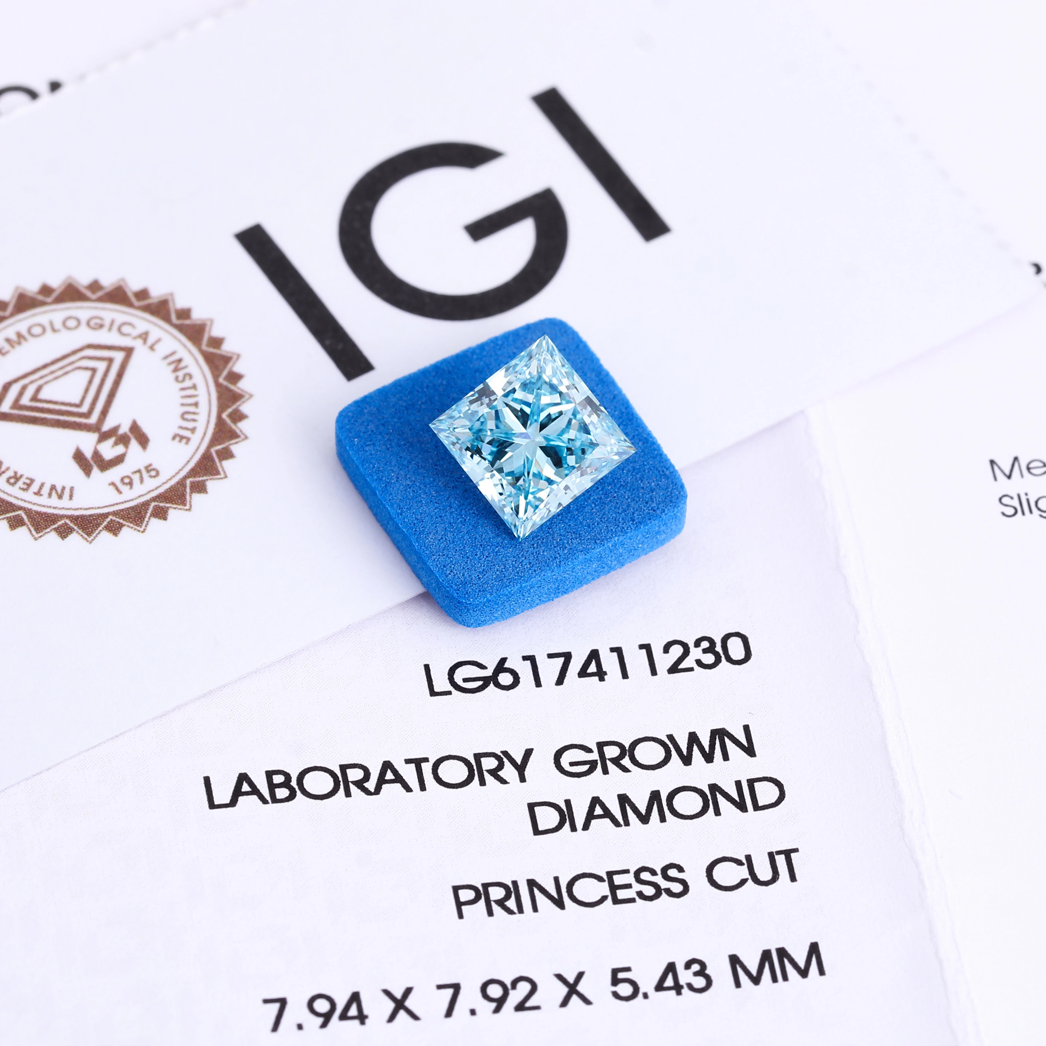 Pass Tester Lab Grown Diamonds Princess Shape 1.06 Ct High Quality Igi Gia Certificated Vvs2 Wholesale From Factory Loose Stones 1
