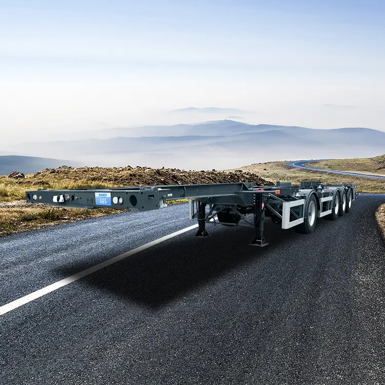 Heavy Duty 4-Axle 40ft Skeleton Chassis Trailer 1