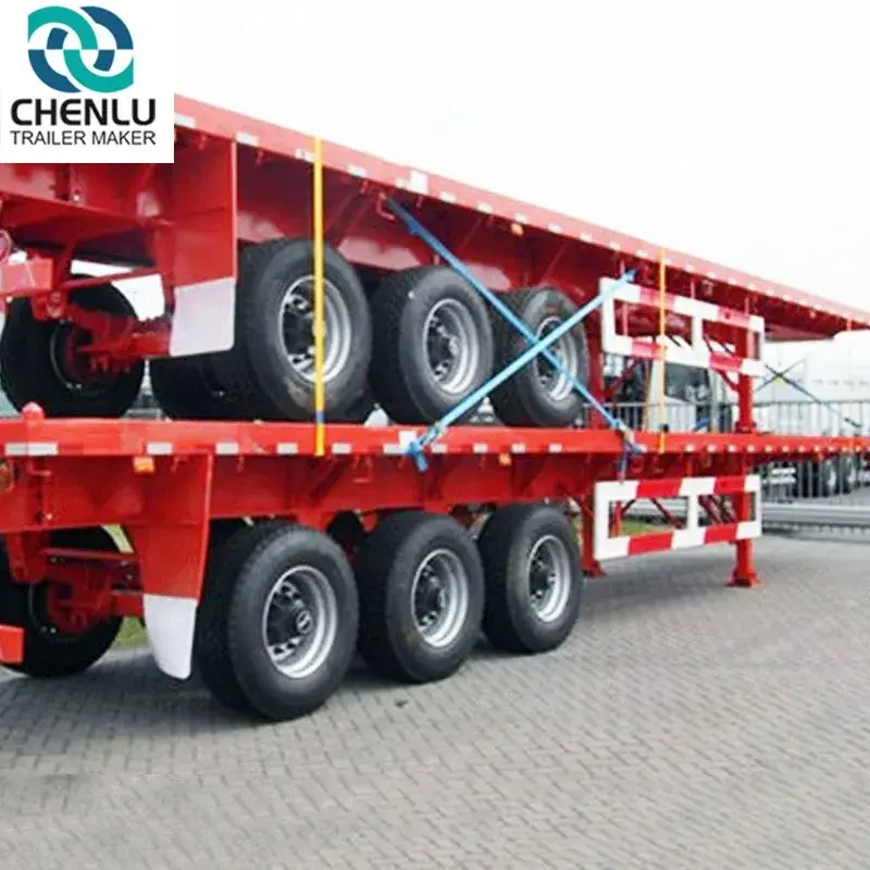 Flatbed Trailer Semi Truck with Custom Services 1820mm 3