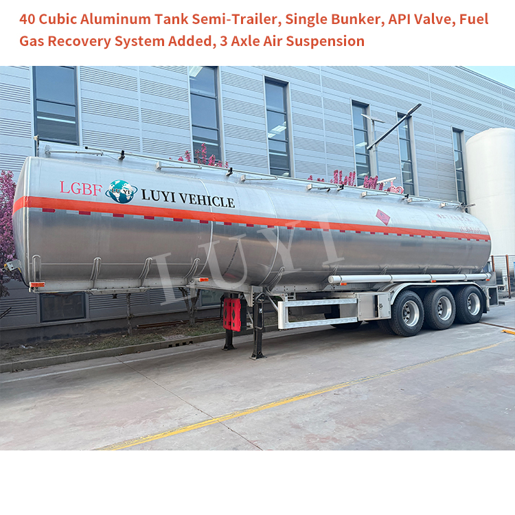 Semi trailer del tanque de combustible de aleación de aluminio | Luyi 6
