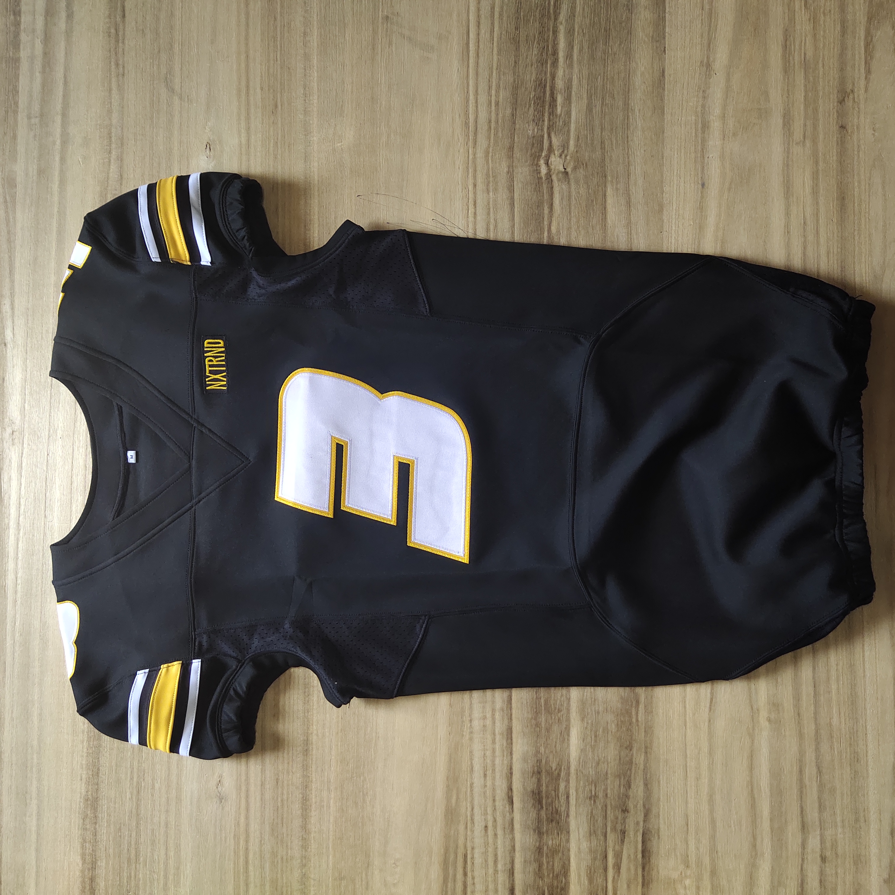 Maillot de football américain brodé personnalisé, sublimation, sergé de plaquage disponible 3