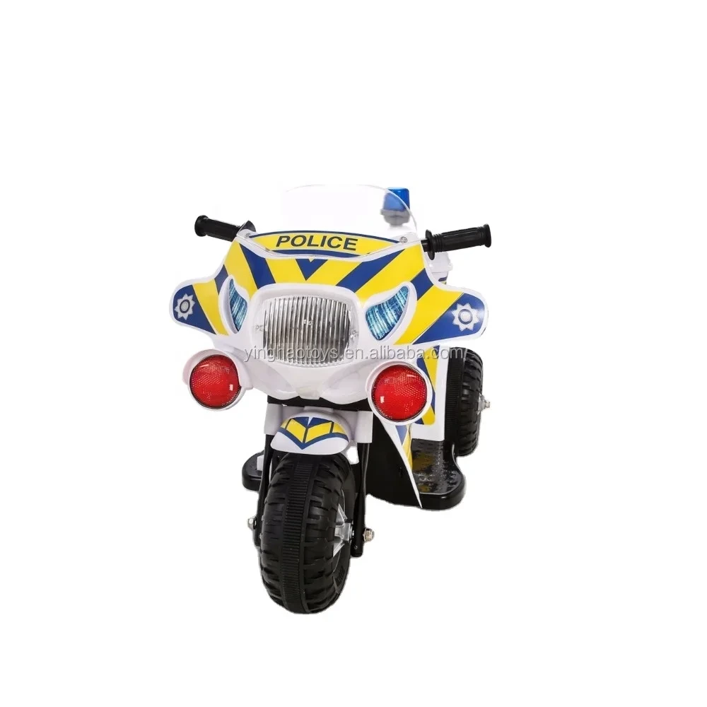 电动骑自行车儿童玩具警用摩托车带报警灯 1