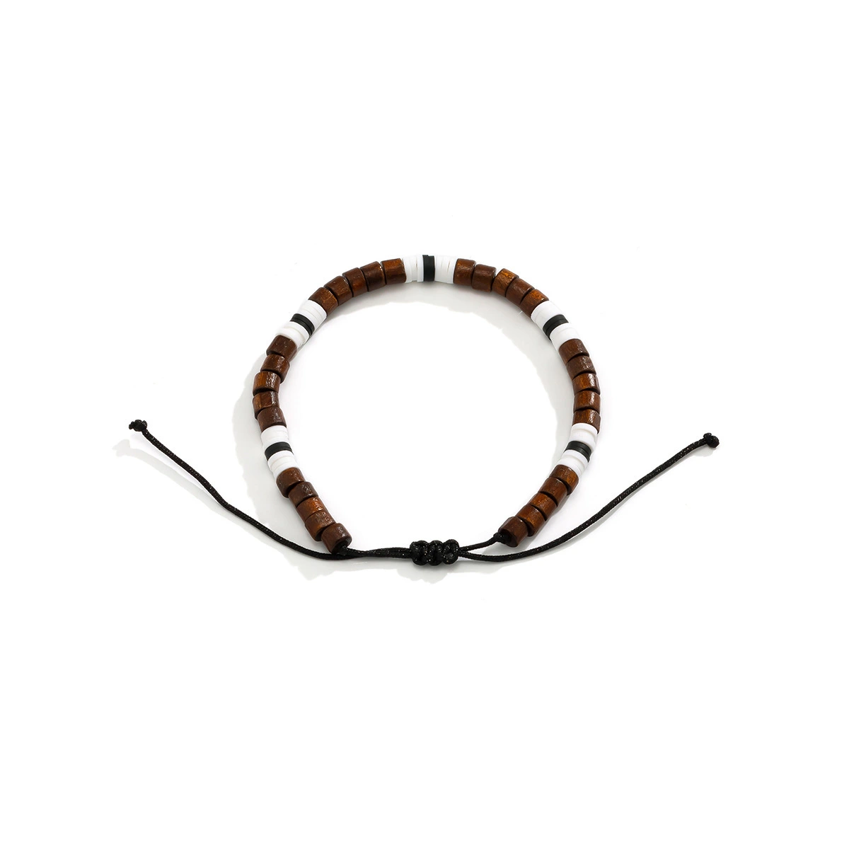 Fashionable Bohemian Style Handmade Mixed Color Beaded Bracelet Wooden Beaded Soft Clay Splice Bracelet For Man And Women 1