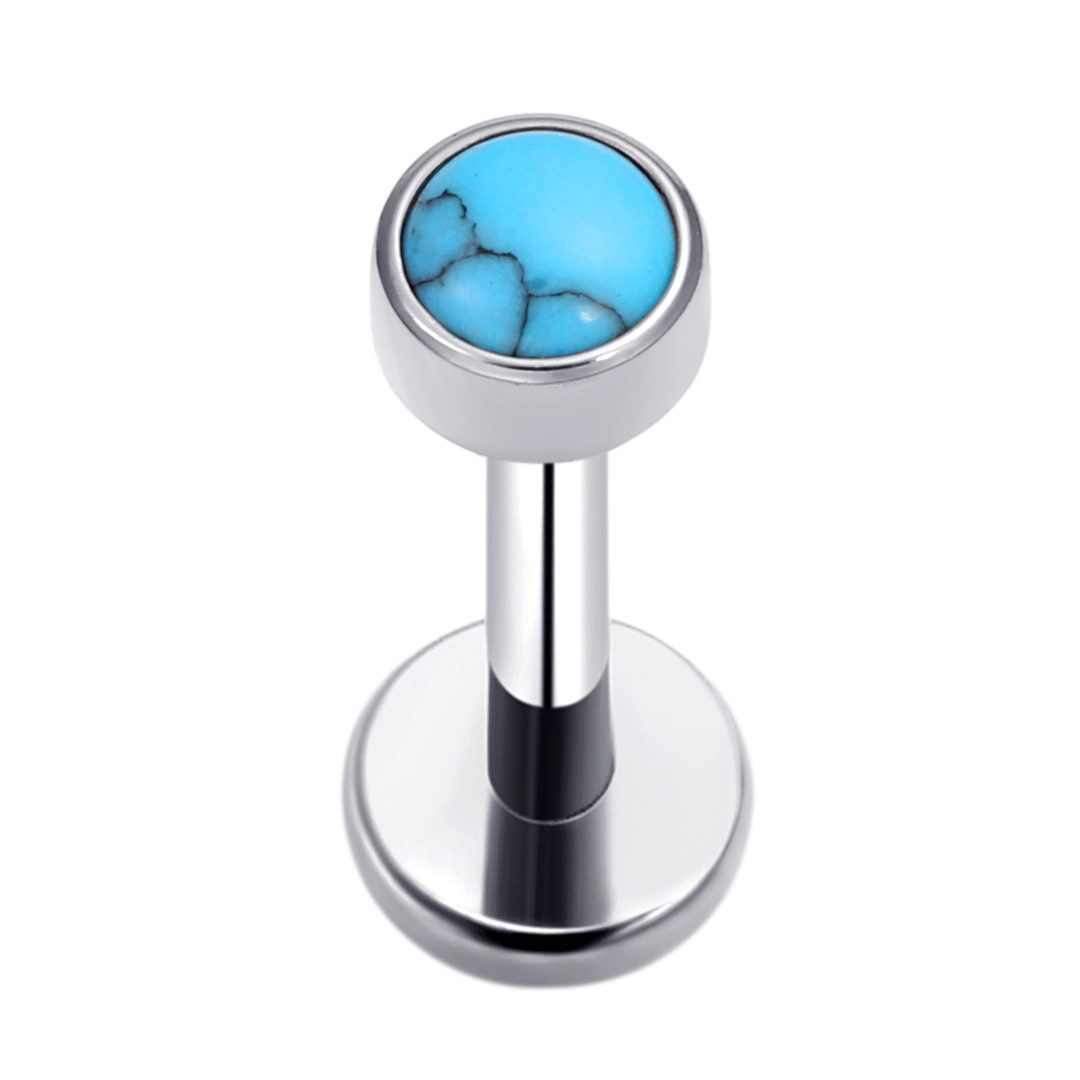 G23 Titanium Eternal Mental 16g Opal Labret Lip Piercing Astm F136 Ear Cartilage Helix Tragus Stud Body Piercing 1