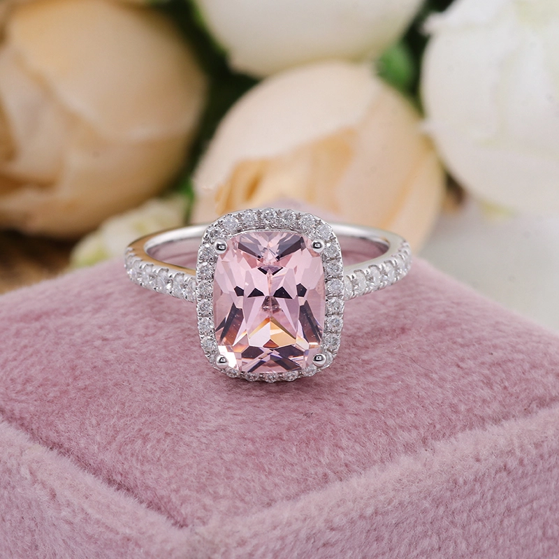 Fine Jewelry Lab Grown Gemstone Cushion Cut 3ct Ring 18k 14k 10k Real Gold For Wedding Engagement Or Party Or Gift For Women Men 1