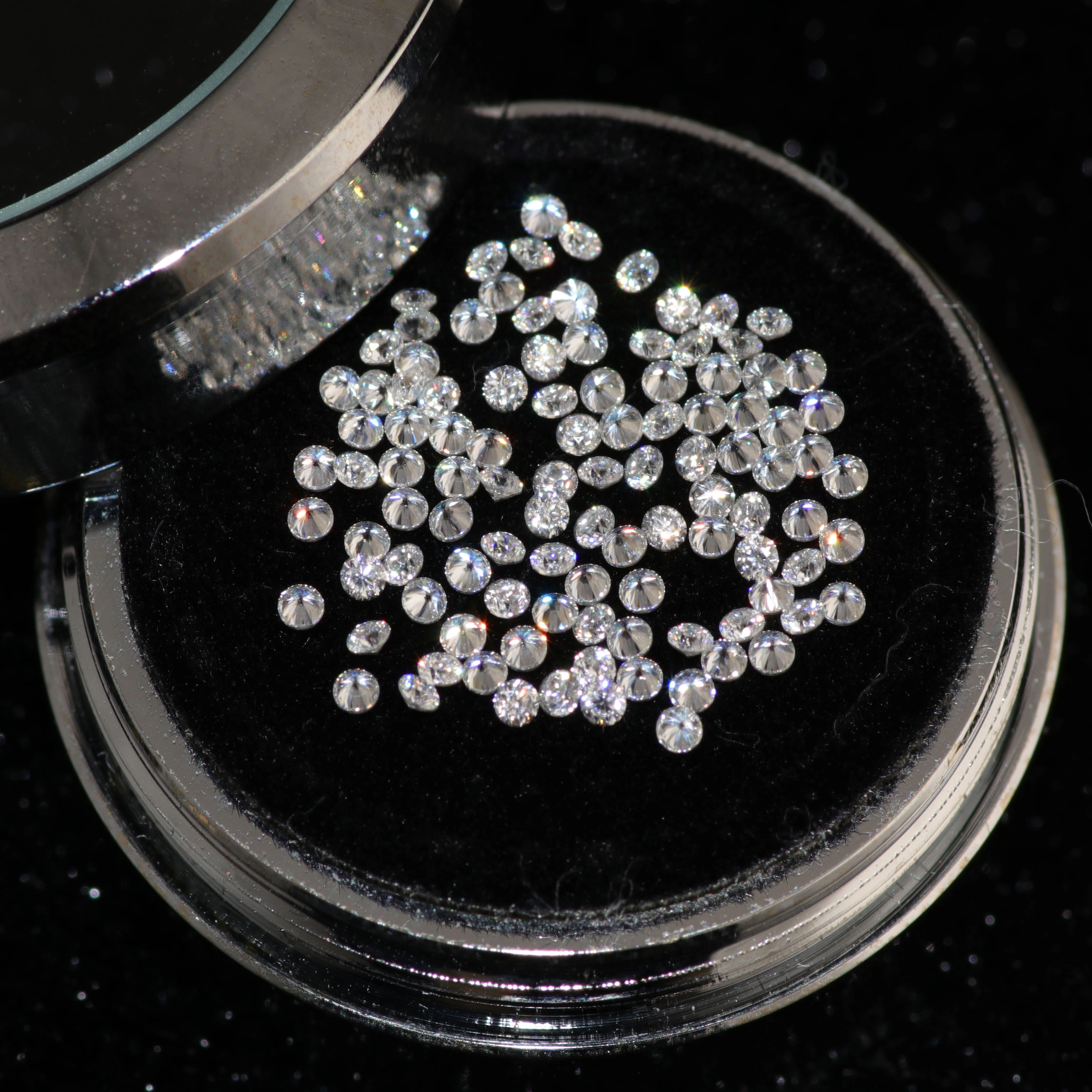 Hot Sale 1.7mm 1.75mm Def Small Size Moissanite Stone Loose Melee Moissanite Gemstone 1