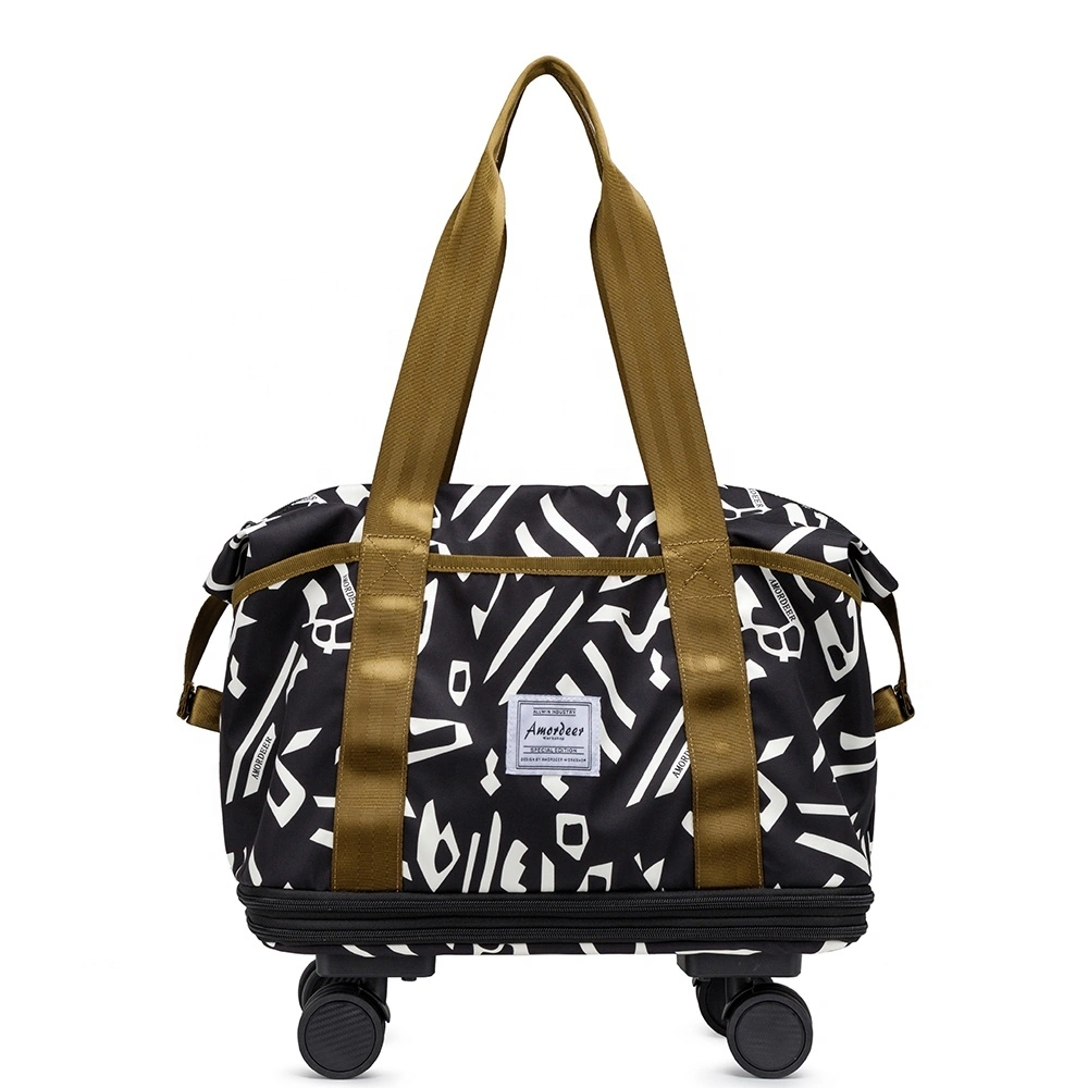 Hot Double Expandable Tote Dismountable Travel Gym Bag 1