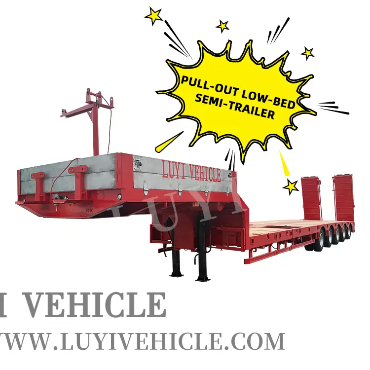 Remorque de semi-camion à basse à basse à basse à basse à chaud | Luyi 1