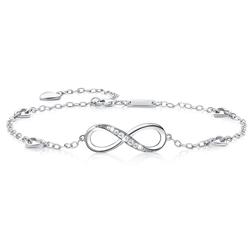 Femmes 925 argent sterling infiniment sans fin 1