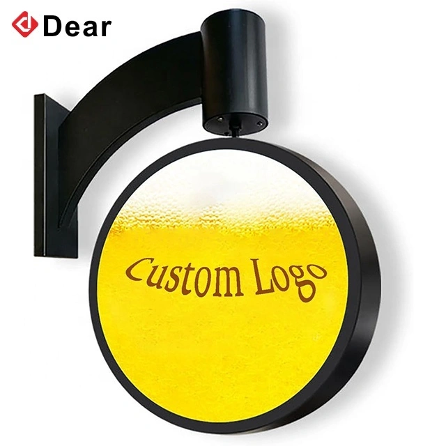 Outdoor Rotating Illuminated Double Sided LED Light Box Sign 1