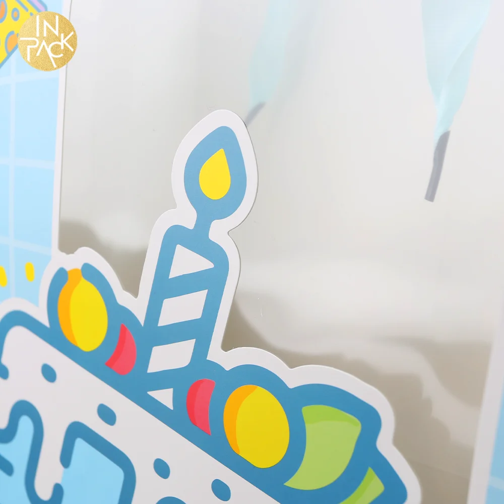Individuell gestaltete Papiertüten als Gastgeschenke für Babypartys zum Großhandelspreis mit Sichtfenster 5