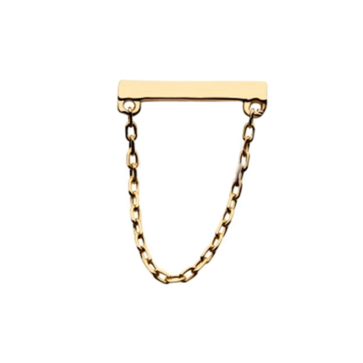 Eternal Metal 14k Solid Gold Threadless Push In Dangle Chain Ends 1