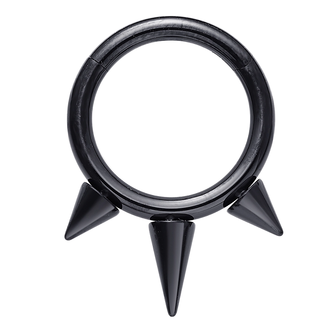 Eternal Metal Astm F136 Titanium Gothic Hinged Segment Clicker Conch Septum Helix Piercing Jewelry1 1