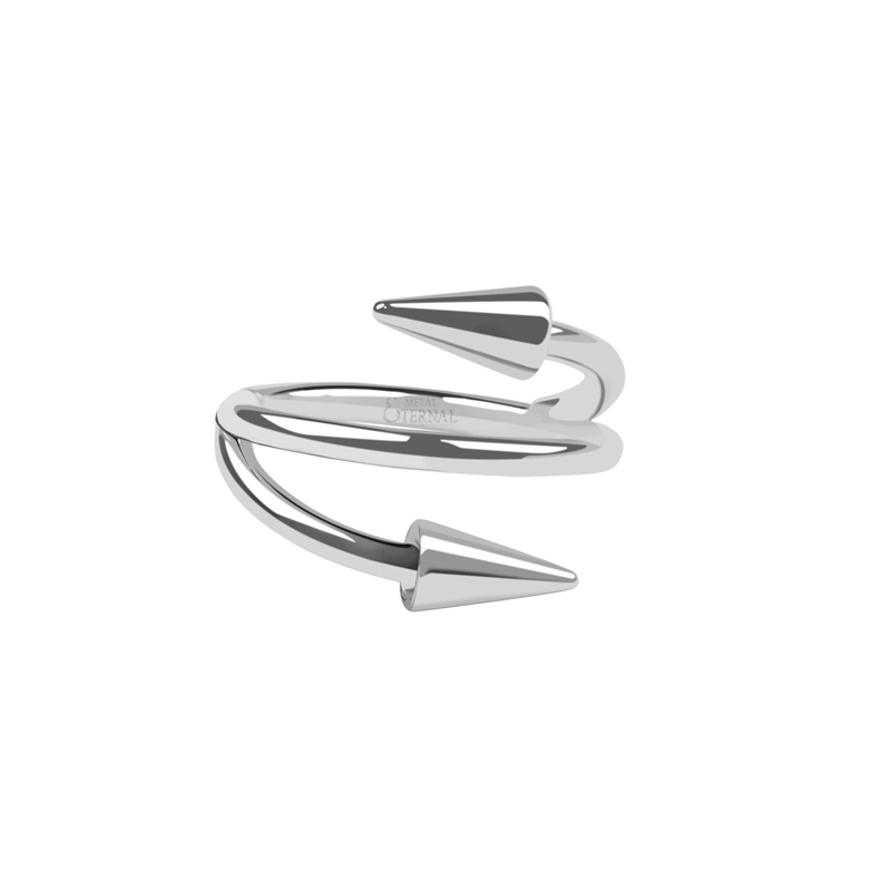 Eternal Metal 16g Astm F136 Titanium Spike End Hinged Segment Earring Clicker Piercing Body Jewelry 1