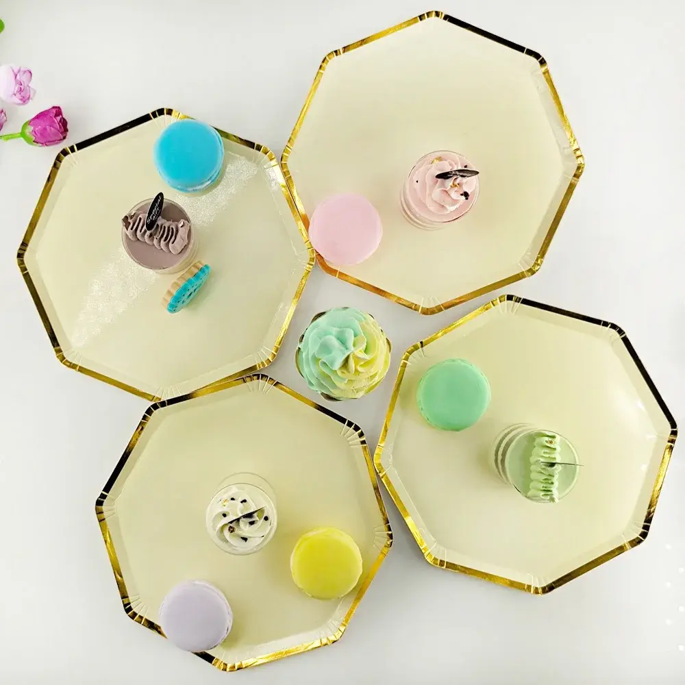 Floral Paper Plates XIANG SHENG by Xiangsheng 3