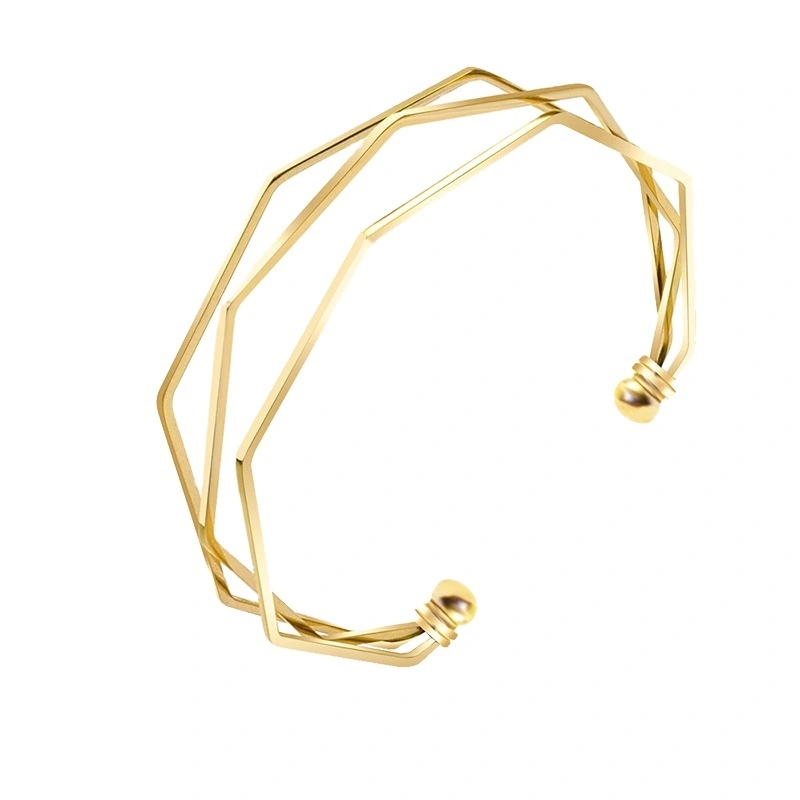 Manufacturer Wholesale Fashion Fashion Three-layer Linear Gold-plated Bracelets Women's Luxury Bracelets 1